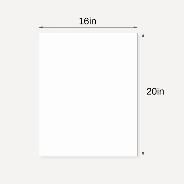 Alt view image 2 of 7 - 10 Pack White Backing Board, 16x20 Uncut Picture Frame Mat Boards Acid Free Matte Backerboards for Pictures, Photos, and Prints
