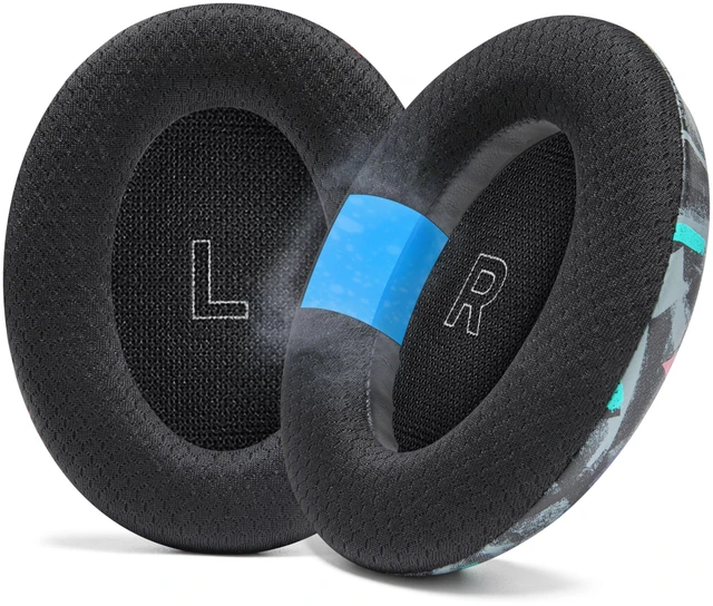 Main image of Freeze QC Ultra - Cooling Gel Earpads for Bose QuietComfort Ultra 1 & 2 Made by Wicked Cushions Breathable Fabric, XL Ear Opening & Thickness, Cooler For Longer 90's Black