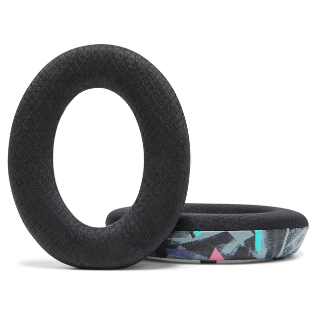 Alt view image 6 of 7 - Freeze QC Ultra - Cooling Gel Earpads for Bose QuietComfort Ultra 1 & 2 Made by Wicked Cushions Breathable Fabric, XL Ear Opening & Thickness, Cooler For Longer 90's Black