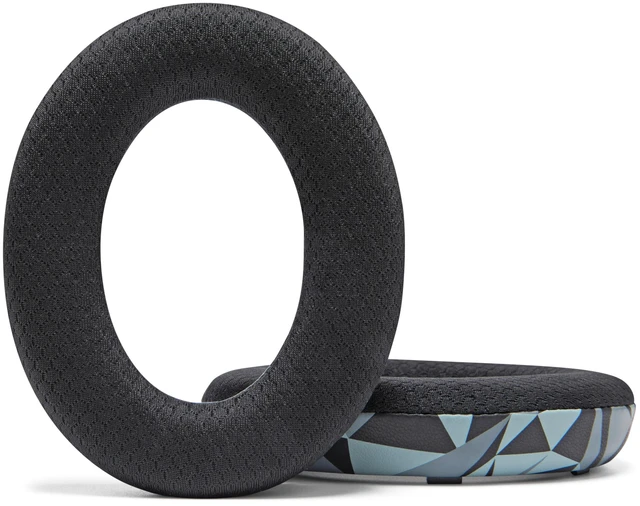 Alt view image 6 of 7 - Freeze QC Ultra - Cooling Gel Earpads for Bose QuietComfort Ultra 1 & 2 Made by Wicked Cushions Breathable Fabric, XL Ear Opening & Thickness, Cooler For Longer Geo Grey