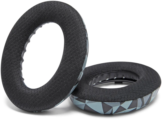 Alt view image 7 of 7 - Freeze QC Ultra - Cooling Gel Earpads for Bose QuietComfort Ultra 1 & 2 Made by Wicked Cushions Breathable Fabric, XL Ear Opening & Thickness, Cooler For Longer Geo Grey