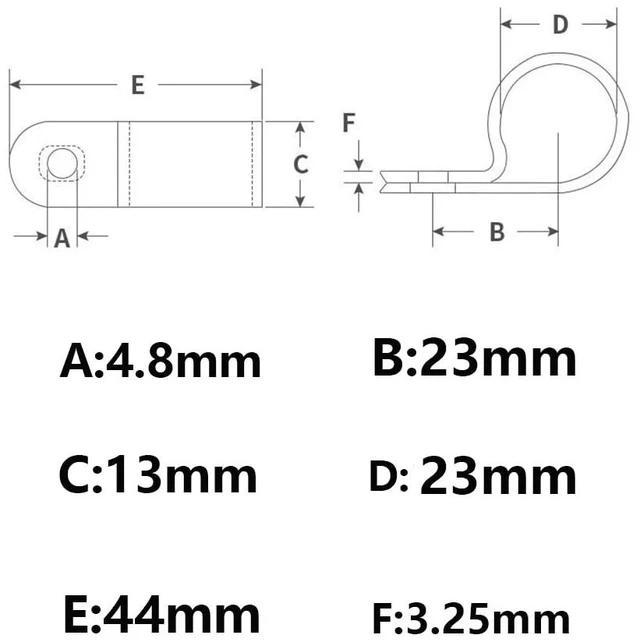 Alt view image 6 of 7 - 50Pcs 1 Inch R-Type Nylon Cable Clamps for Cable Wire Management Durable Nylon Material, R-Shape Cable Holder, 1 Inch Opening Size, Multi-Hole Mount Base, Neat Wire Organization