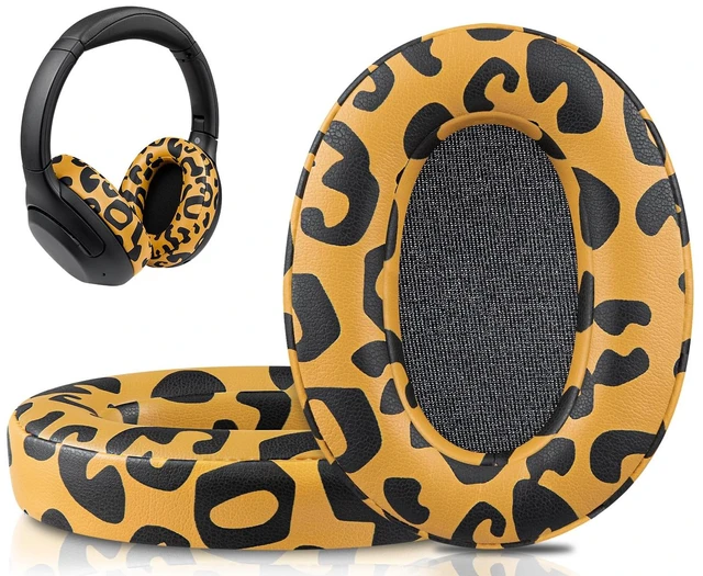 Main image of Earpads for Sony WH-XB900N/WH-CH710N/WH-CH720N/WH-RF400/MDR-RF895RK Headphones, Ear Pads Cushions with Soft Protein Leather, High Density Foam - Tiger Stripes