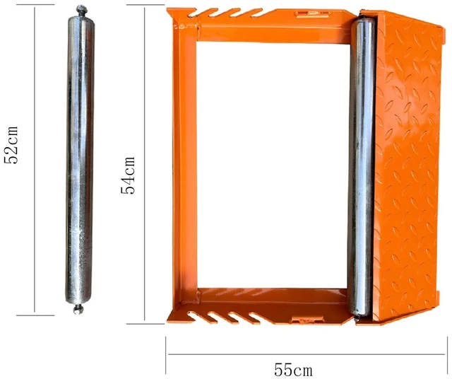 Alt view image 2 of 6 - Cable Drum Roller Reel Dispenser Cable Roller Stand for Wire Reel Diameter 30cm to 70cm width 50cm M