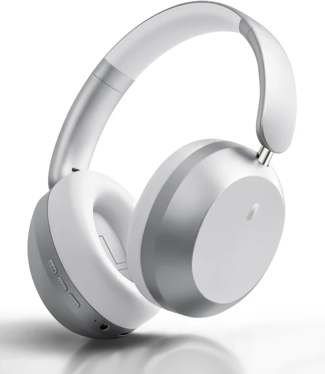 Main image of Y05 Wireless Bluetooth Headphone, Noise Cancelling, Sliver Wireless Over-Ear Headphones, Hi-Res Audio, 48H Playtime, Built-in Mic, Comfort & Connectivity, Works with iOS, Android & PC