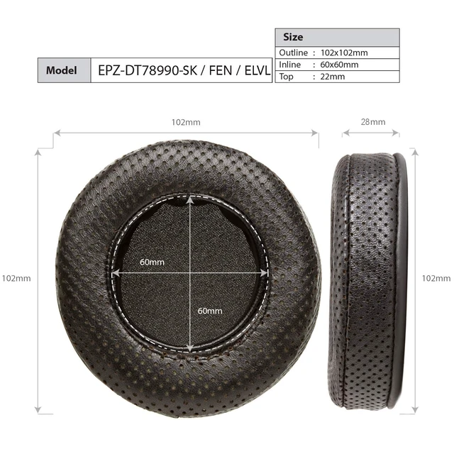 Alt view image 2 of 5 - Earpads for Beyerdynamic DT Series - Comfortable Replacement Ear Pads for DT 990 Pro, Enhanced Sound Quality, Durable Design (Elite Sheepskin)