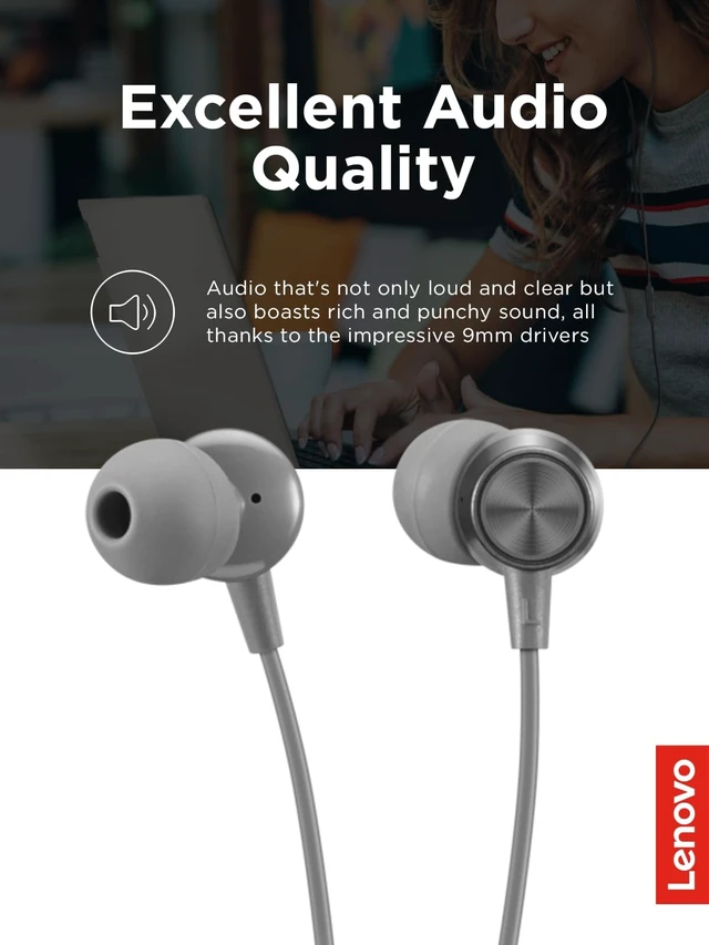 Alt view image 3 of 7 - 300 Wired in-Ear USB-C Headphones - in-Line Microphone - USB-C Connectivity - Play & Pause Button - 3 Sizes Silicone Ear Tips Included, Grey