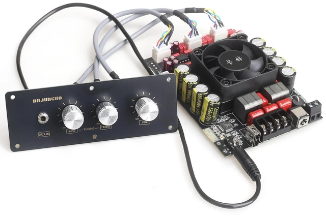 Main image of T220HS-W Power Amplifier Board 2.0 Channel 220W×2 with Treble and Bass, 12V-36V Audio Power Amplifier Module with Front Panel
