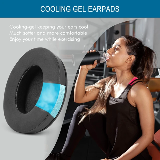 Alt view image 5 of 7 - GVOEARS Cooling Gel Earpads Cushions for Sennheiser HD280 HD280 Pro HD281 Also for HMD280 HMD281 Headsets Ear Pads, Professional Replacement Earpads Cushions, Memory Foam and Added Thickness