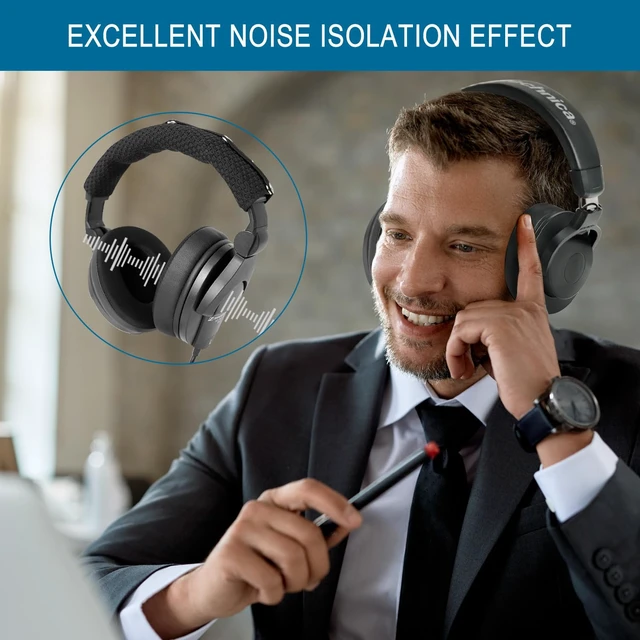 Alt view image 6 of 7 - GVOEARS Cooling Gel Earpads Cushions for Sennheiser HD280 HD280 Pro HD281 Also for HMD280 HMD281 Headsets Ear Pads, Professional Replacement Earpads Cushions, Memory Foam and Added Thickness