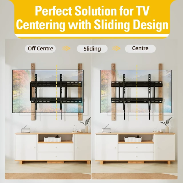Alt view image 3 of 7 - MD MD5231 TV Wall Mount Extended Bracket for 16 Wall Plate, Fitting 18 - 24 Wood Stud, Max Loading Capacity of 154 LB