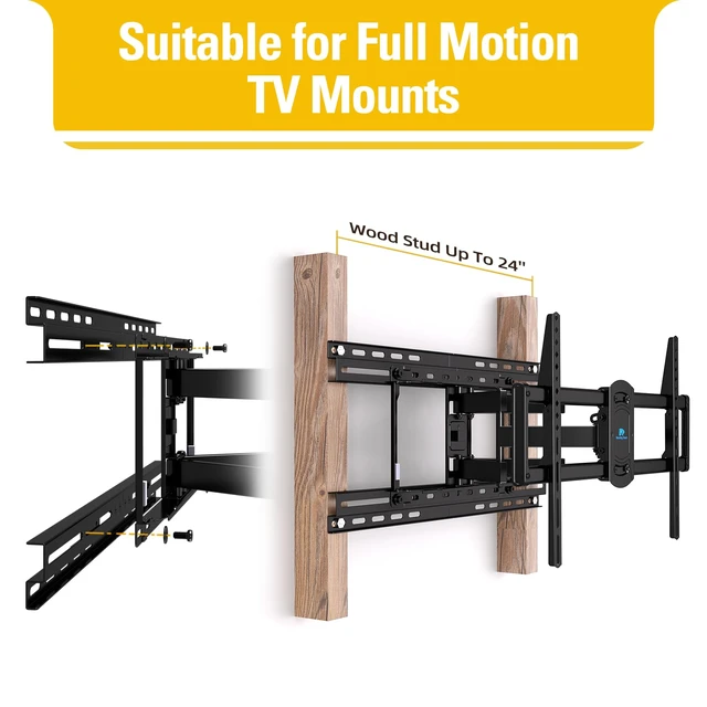 Alt view image 5 of 7 - MD MD5231 TV Wall Mount Extended Bracket for 16 Wall Plate, Fitting 18 - 24 Wood Stud, Max Loading Capacity of 154 LB