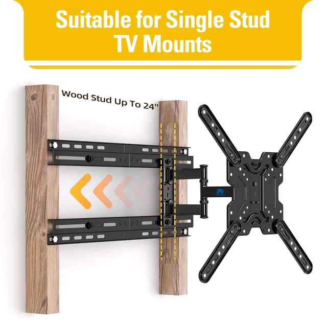 Alt view image 7 of 7 - MD MD5231 TV Wall Mount Extended Bracket for 16 Wall Plate, Fitting 18 - 24 Wood Stud, Max Loading Capacity of 154 LB