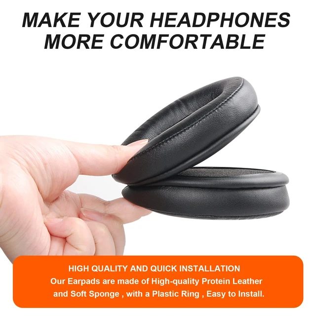 Alt view image 5 of 7 - GVOEARS Replacement Earpads Cushions for Sennheiser HD280 HD280 Pro HD281 Also for HMD280 HMD281 Headsets Ear Pads, Professional Earpads Cushions, Memory Foam and Premium Protein Leather - Black