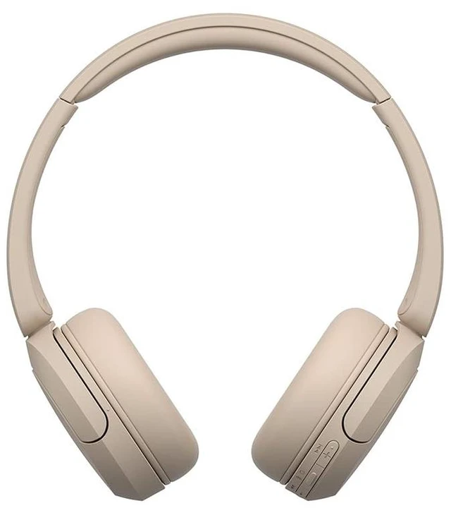 Alt view image 2 of 7 - WH-CH520 Wireless Bluetooth On-Ear Headphones with Microphone, Up to 50 Hours Battery Life with Quick Charge Function, Includes USB-C Charging Cable - Beige - International Version (No)