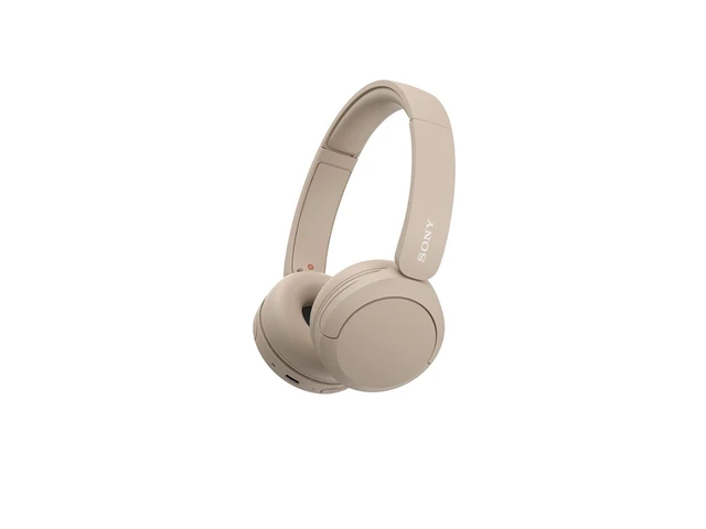 Main image of WH-CH520 Wireless Bluetooth On-Ear Headphones with Microphone, Up to 50 Hours Battery Life with Quick Charge Function, Includes USB-C Charging Cable - Beige - International Version (No)