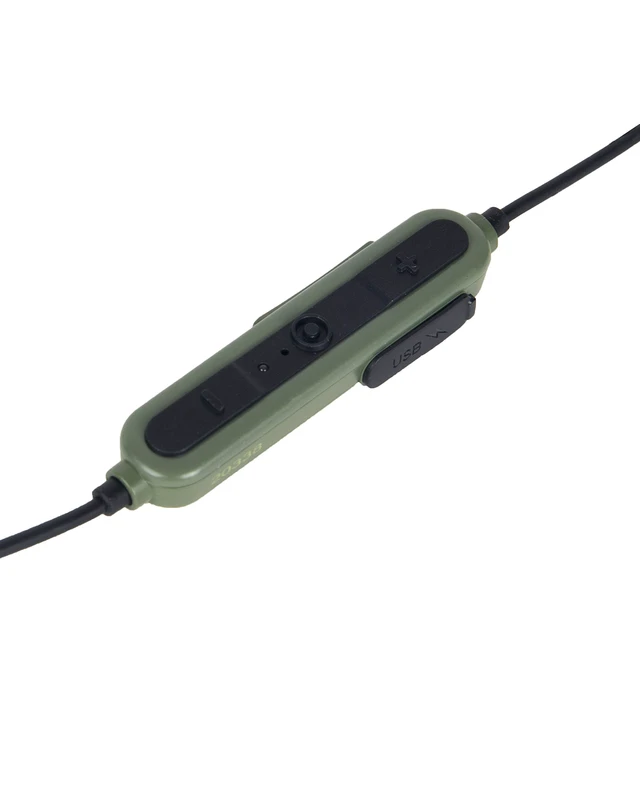 Alt view image 7 of 7 - Sport Advance Bluetooth Shooting Ear Protection for Gun Range Bluetooth hearing protection for shooters, tactical shooting earbuds, OD green, designed for gun range use