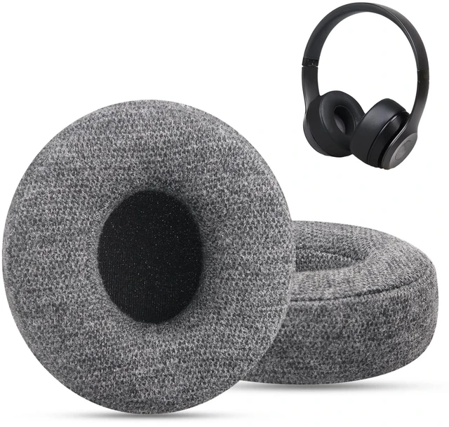 Main image of Replacement Ear Pads for Beats Solo 3 & Solo 2 Headphone (Velvet) Solo3 Ear Cups with Strong Adhesive Added Thickness