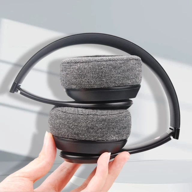 Alt view image 7 of 7 - Replacement Ear Pads for Beats Solo 3 & Solo 2 Headphone (Velvet) Solo3 Ear Cups with Strong Adhesive Added Thickness