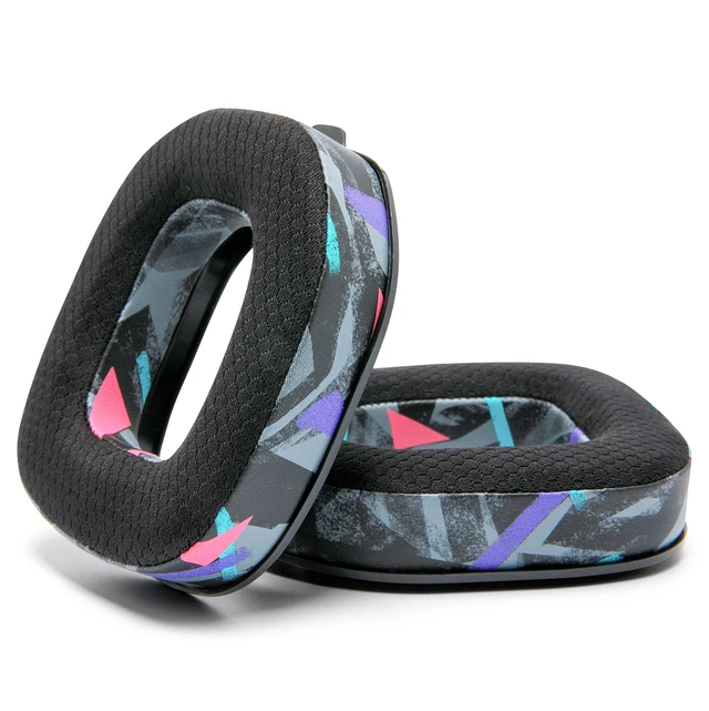 Alt view image 5 of 6 - Freeze A40 - Hybrid Fabric Cooling Gel Earpads for Astro A40 TR Made by Wicked Cushions Improved Durability, Thickness & Sound Isolation 90s Black