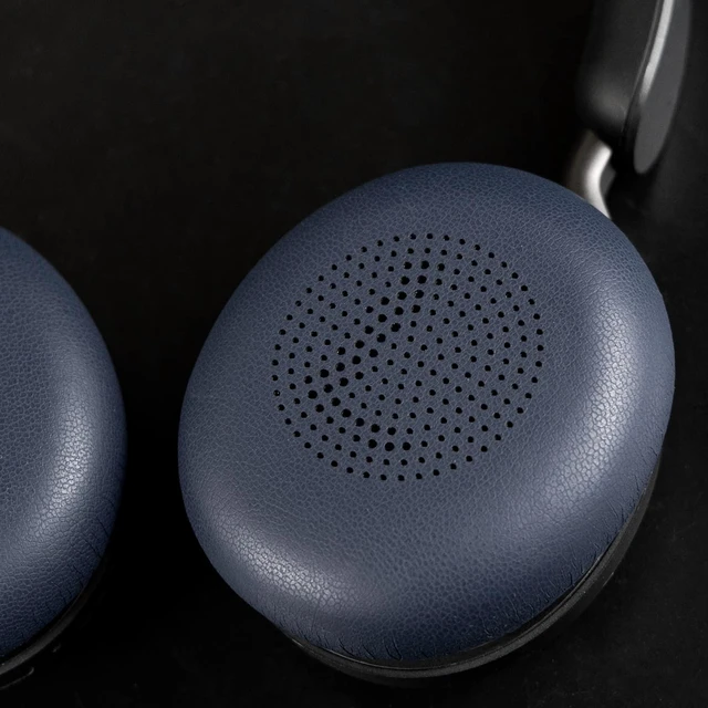 Alt view image 7 of 7 - Earpads Replacement for Jabra Evolve2 65 (Evolve 2 65MS 65UC MS UC)/Evolve2 40 (40UC 40MS USB)/Elite 45h On-Ear Wireless Headset, Ear Pads Cushions with Softer Protein Leather - Navy Blue