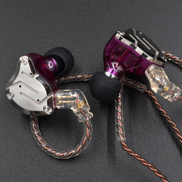 Alt view image 7 of 7 - KZ ZS10 Pro 4BA+1DD in Ear Monitor Earphone 5 Driver HiFi Metal Earbuds Headphone Noise Cancelling IEM Earphone