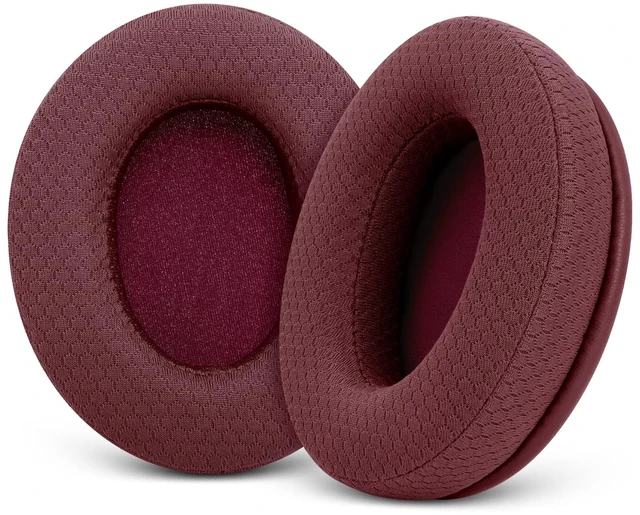 Main image of Replacement Ear Pads for Sony MDR 7506 MDR-V6 V7 CD900ST Headphones (Red) Mesh Earpad Cushions with Memory Foam