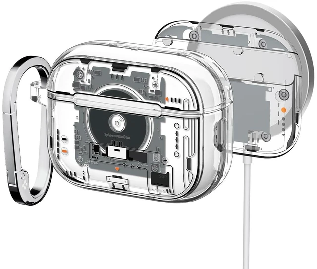 Main image of Ultra Hybrid MagFit Case Designed for AirPods Pro 3 Case (2025) MagSafe Charging Compatible, Magnets Embedded, DDP Printing with Included Carabiner - Neo One