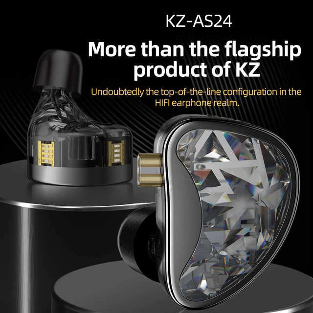 Alt view image 5 of 7 - AS24 in-Ear Monitor Headphone 24BA Drivers High-Performance IEM Earphones with 8 Tuning Switches, Noise Isolation Wired Earbuds for Musicians (Tuning Version,Black,with mic)