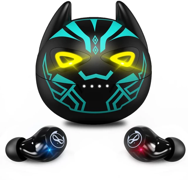 Main image of Kids Wireless Earbuds for Small Ears, Touch Control Headset in-Ear Wireless Headphones, Bluetooth 5.3 Noise Reduction Earphones with Blinking Eyes Charging Case
