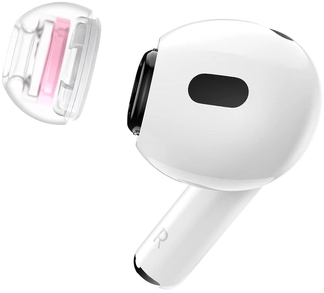 Main image of SuperFine for AirPods Pro Gen 1 & 2 - S - Medical Grade Silicone Patented Replacement Ear Tips and Adapters for Supreme Comfort (one Pair)(Ear Tips Installed)