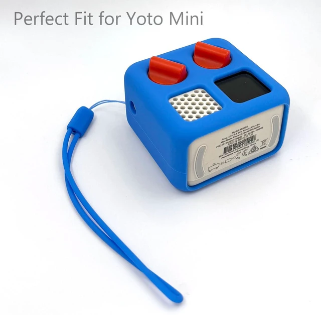 Alt view image 6 of 7 - Silicone Cover and Travel Case Compatible with Yoto Mini with Headphones, Hard Carrying Case with Shoulder Strap and Adventure Jacket Accessories Set for Yoto Mini, Royal Blue