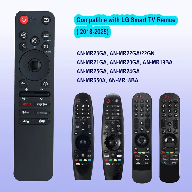 Alt view image 3 of 6 - New Voice Remote Replacement for LG MR25GA Magic Remote Control, Compatible with LG Smart TV OLED C5/B5/G5 Series, QNED 92A/ 85A/80A/ UA77 Series, and M5 AI, Pointer and Alexa Voice