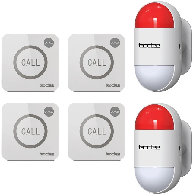 Main image of Panic Alarm Button for House Remote Control Alarm Siren for Office Panic Alarm System for Security, Dual Power Supply, Sound & Light Siren Alarm for Women,Elderly,Shop,Business,Luxury Store