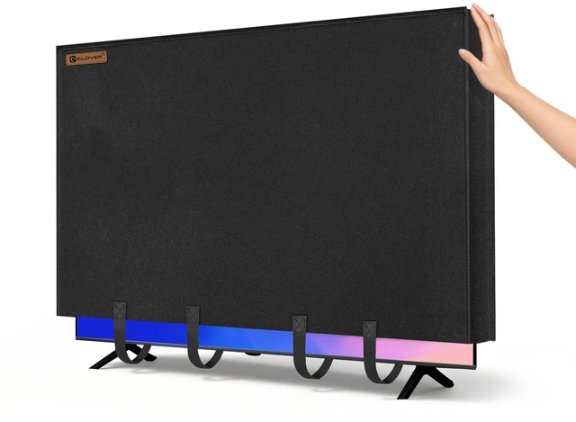 Main image of TV Cover for Moving, 70"-75" Tear Resistance Thick Felt TV Cover Reusable Anti-Scratch TV Screen Protector, TV Dust Covers with Bottom Straps, TV Wrapping for Packing, Storage, Renovation