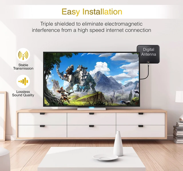 Alt view image 6 of 7 - RG6 Digital Coaxial Audio Video Cable (6FT, 90° Angled to Straight Male F Type Connector, Triple Shielded) Coax Cable for HDTV, CATV, DVB-T2/C/S, Modem, Radio, Satellite Receivers