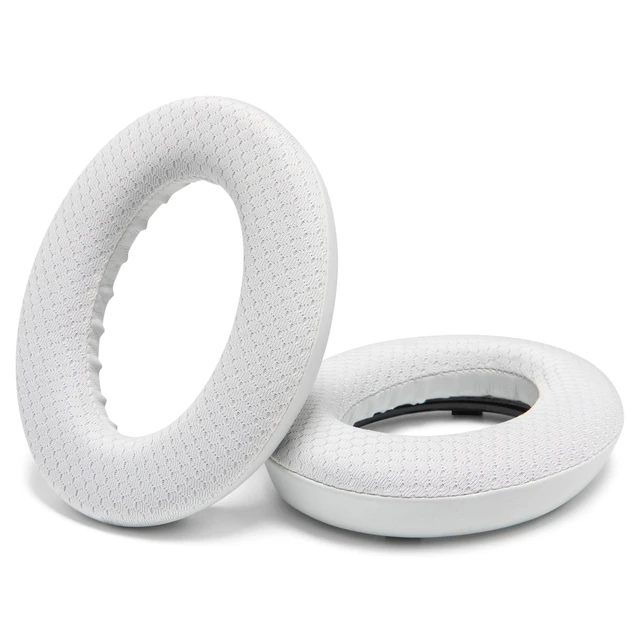 Alt view image 7 of 7 - Freeze QC Ultra - Cooling Gel Earpads for Bose QuietComfort Ultra 1 & 2 Made by Wicked Cushions Breathable Fabric, XL Ear Opening & Thickness, Cooler For Longer White Smoke