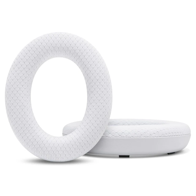 Alt view image 6 of 7 - Freeze QC Ultra - Cooling Gel Earpads for Bose QuietComfort Ultra 1 & 2 Made by Wicked Cushions Breathable Fabric, XL Ear Opening & Thickness, Cooler For Longer White