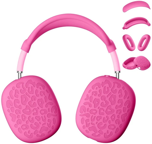 Main image of DGge Leopard Silicone Case Cover Set for AirPods Max 2/1(2026/2024/2020) Full Protection Ear Cups Headband Ear Pad Accessories Compatible with Apple AirPods Max Accessories (USB-C / Lightning)
