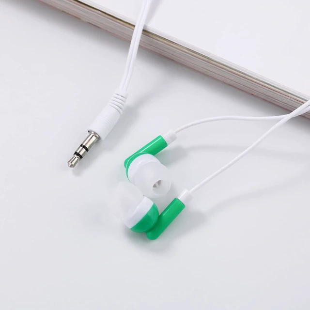 Alt view image 6 of 7 - Wholesale Bulk Earbuds Headphones Individually Bagged 100 Pack for iPhone, Android, MP3 Player -Green