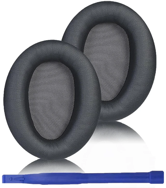 Main image of Ear Pads for Sony WH-CH700N, WH-CH710N, WH-CH720N - Titanium Gray Softer Protein Leather & High-Density Memory Foam Earpads for Sony Headphones
