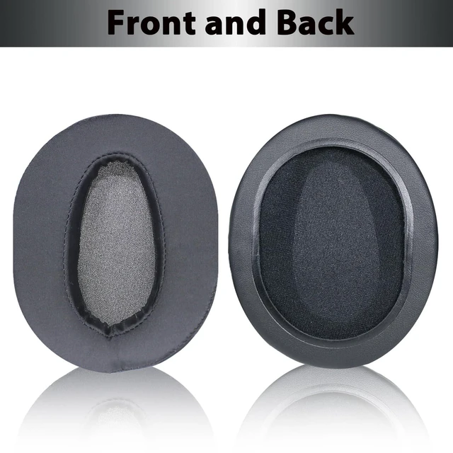 Alt view image 3 of 7 - WH-CH710N Replacement Earpads Ear Cushions, Ear Pads for Sony WH-CH700N, WH-CH710N, WH-CH720N Headphones, Ear Cushions with Soft Ice Silk, Ear Comfort Memory Foam (Black)