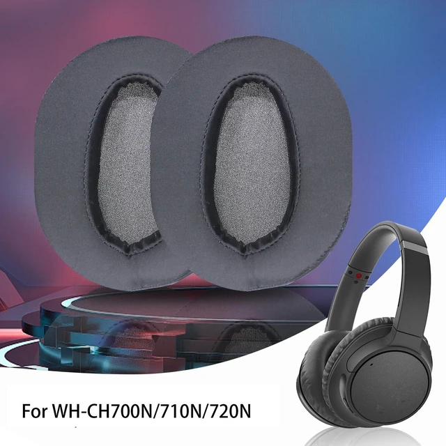 Alt view image 6 of 7 - WH-CH710N Replacement Earpads Ear Cushions, Ear Pads for Sony WH-CH700N, WH-CH710N, WH-CH720N Headphones, Ear Cushions with Soft Ice Silk, Ear Comfort Memory Foam (Black)