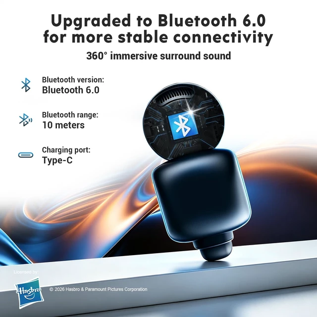 Alt view image 5 of 6 - Clip-On Earbuds (Bumblebee Yellow) Open Ear Headphones Wireless Bluetooth