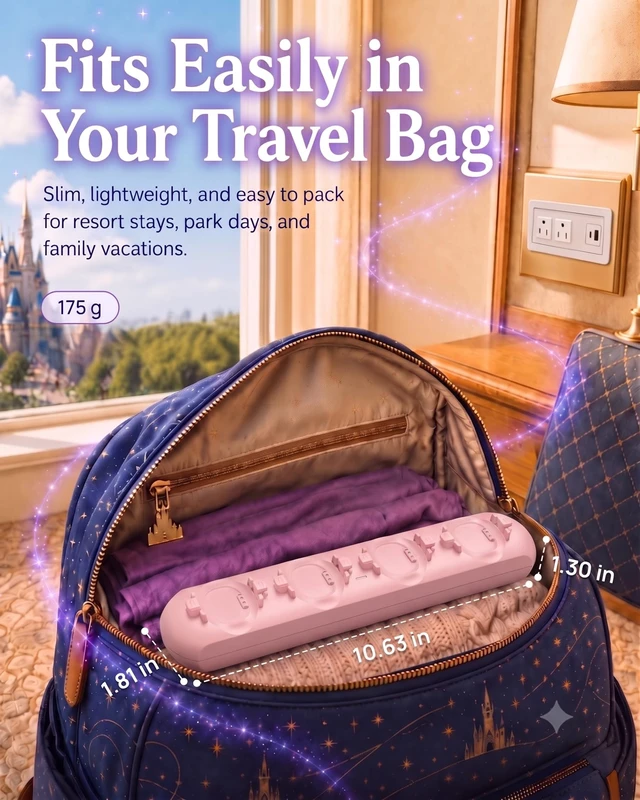 Alt view image 4 of 7 - Magic Band+Charging Station for Disney Magic Band Plus, Charges 4 Bands 90-Min Full Charge, No More Taking Turns To Charge, Portable USB-C Magic Band+ Charging Dock, for Disneyland Trip Essentials