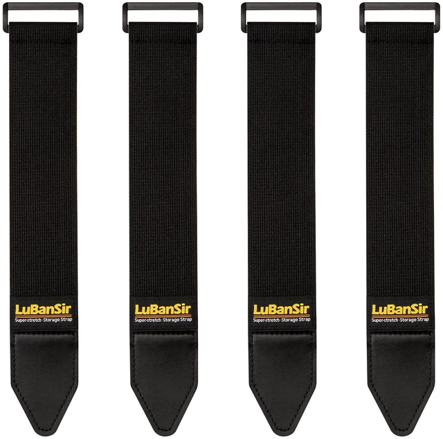 Main image of Cinch Straps, 2" x 24" (4 Pack) for Extension Cords Organization Elastic Hook and Loop Storage Straps with Buckle for Bicycle, Truck, Boat and More for Ropes, Hoses Organization