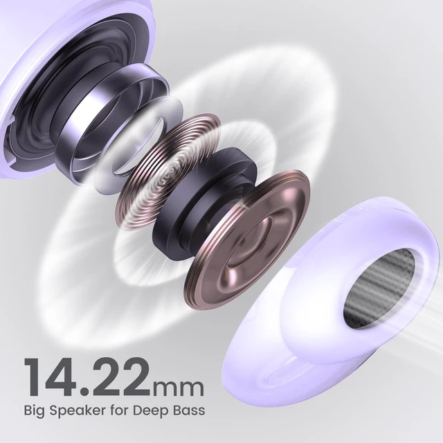 Alt view image 3 of 7 - Wireless Earbuds for Samsung Galaxy Ultra Comfort Bluetooth 5.4 Headphones Mini Semi in Ear Buds for iPhone, High-Fidelity Stereo Workout in Ear Earphones, IPX7 Waterproof, 4 ENC Mics for Clear Calls