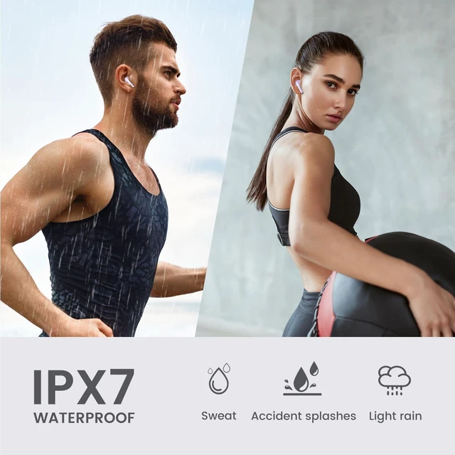 Alt view image 6 of 7 - Wireless Earbuds for Samsung Galaxy Ultra Comfort Bluetooth 5.4 Headphones Mini Semi in Ear Buds for iPhone, High-Fidelity Stereo Workout in Ear Earphones, IPX7 Waterproof, 4 ENC Mics for Clear Calls