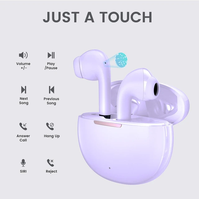 Alt view image 4 of 7 - Wireless Earbuds for Samsung Galaxy Ultra Comfort Bluetooth 5.4 Headphones Mini Semi in Ear Buds for iPhone, High-Fidelity Stereo Workout in Ear Earphones, IPX7 Waterproof, 4 ENC Mics for Clear Calls