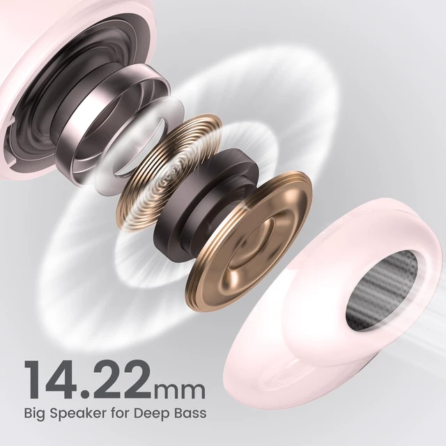 Alt view image 3 of 7 - Wireless Earbuds for Samsung Galaxy Ultra Comfort Bluetooth 5.4 Headphones Mini Semi in Ear Buds for iPhone, High-Fidelity Stereo Workout in Ear Earphones, IPX7 Waterproof, 4 ENC Mics for Clear Calls